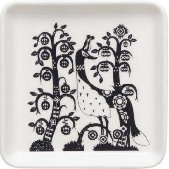 Iittala Taika Frühstücksteller in Schwarz (Quadrat 12,2 cm)