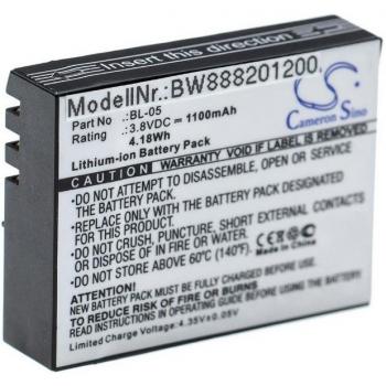Vhbw 1100 mAh Akku für Action Kamera