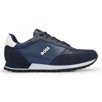 BOSS Trail Sneakers Bleu Marine, Lacets – Taille 43