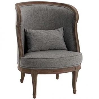 Fauteuil Capucine tissu bleu 72 cm x 106 cm x 70 cm, Amadeus