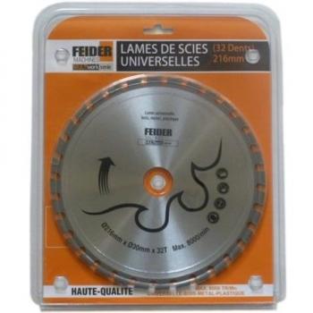 Feider F216LU All‑Purpose Blade, 216 × 30 mm, 32 Teeth
