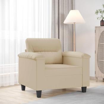 Chaise de canapé crème 60 cm en microfibre