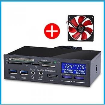 Dashboard Multimedia Sunshine‑Tipway 5,25″ con Indicador de Temperatura