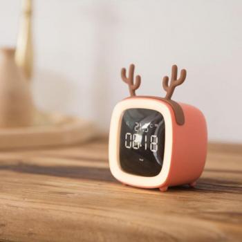 Temperature Display Night Light Alarm Clock