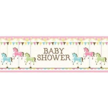 Banner per Baby Shower a Tema Carosello