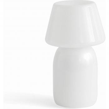 Lampe à poser HAY Apollo LED sans fil en verre H22cm blanc rouge