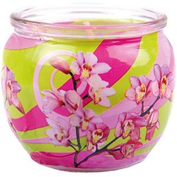 HS Duftkerze Blütenzauber im Glas, 22 Std. Brenndauer, pink