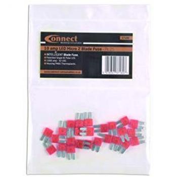 Connect 37180 LED Micro 2 Blade Fuse 10A Pk 25