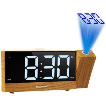 Proyector de Hora LED para Escritorio con Alarmas y FM