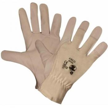 Guantes protección en el trabajo Palma Piel Cabra, dorso algodón