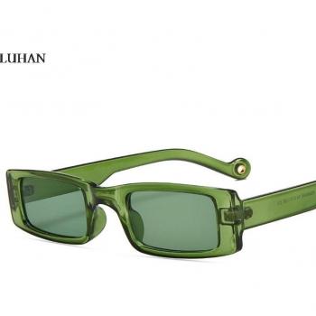 Small Square Frame Vintage Sunglasses for Women and Men