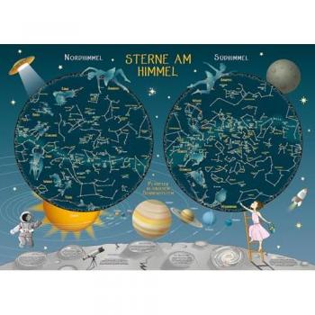 Sterne am Himmel Sternenkarte für Grundschüler
