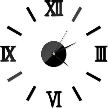 DIY Large Wall Clock with Roman Numbers