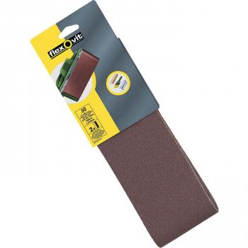 Flexovit Cloth Sanding Belts 560 X 100MM Medium 80G (Pack of 2)