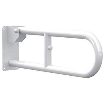 Barra ribaltabile di sostegno 60 cm in acciaio laccato bianco