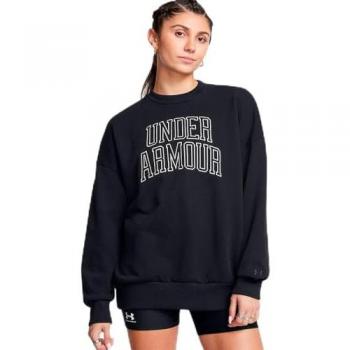 Under Armour Women's Black Icon Heavyweight Terry Sweatshirt