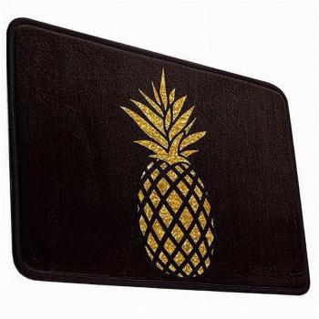 Ananas Guardante Scivolamento 40x60 – Tessuto Nero per Bagno