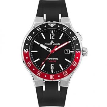 Jacques Lemans Kineticuhr Hybromatic 42mm mit Datum und drehbarer Lünette