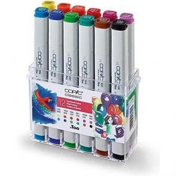 Marqueur Manga Copic – Pack de 12 Couleurs Lumineuses