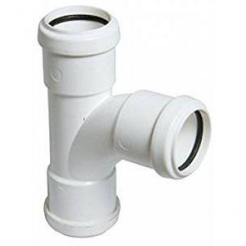 FloPlast Push-Fit Waste Equal Tee 32mm White