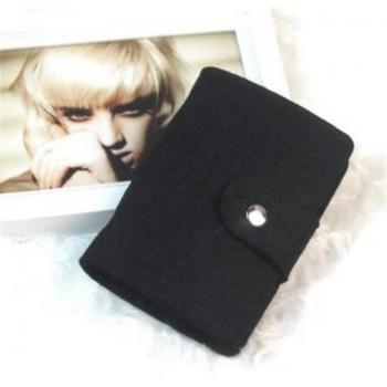 24-Slot Business Card and ID Holder Wallet for Men and Women