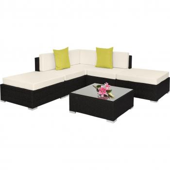 Conjunto de Asientos y Mesa de Poliratán Paris
