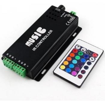 DC12-24V Sound Sensitive RGB Controller for 5050/3528 LED Strips