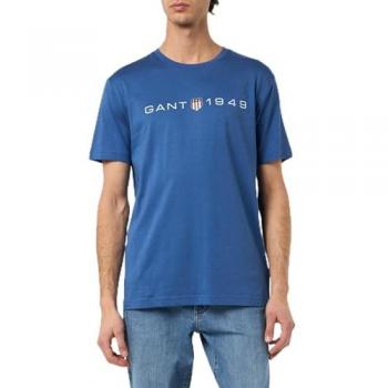 Gant Casual Herren T-Shirt in blau Gr. M