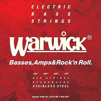 Warwick 42210 Red Label Medium-Light Bass Strings (40-100) 4-String
