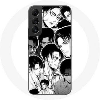 Coque Samsung S22 Levi Ackerman Attaque des Titans