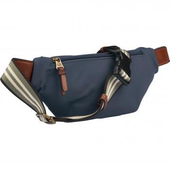 Bari Bauchtasche (Camel Active) – 33 cm, blau, gestreiftes Band
