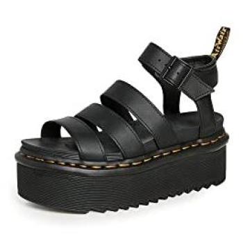 Donne Dr. Martens Blaire Quad Sandali Nero 41 Platforma Idro