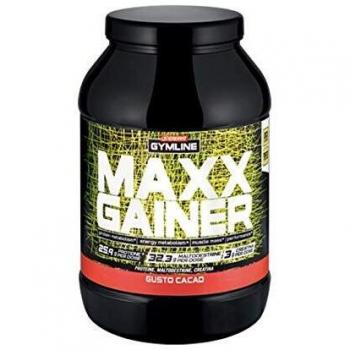 GYMLINE MAXX GAINER GUSTO CACAO1,5 KG miscela di proteine e carboidrati