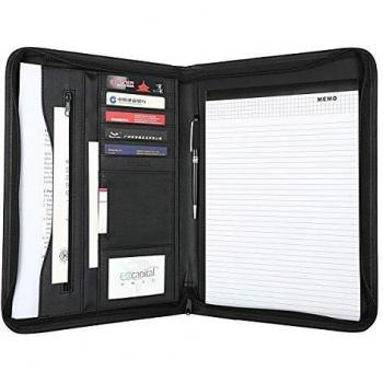 Leathario Business Note Case with Leather Folder
