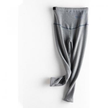 Leggings pour femmes enceintes, chauds, à rayures, taille haute, élastique et réglable