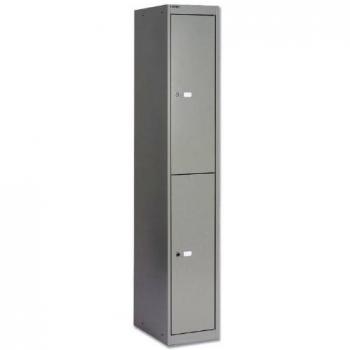 Bisley Goose Grey 2 Door Locker W305xD457xH1802mm BY09216