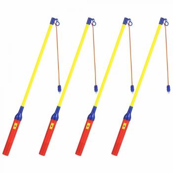 Lampade LED ricaricabili con manico estensibile – Confezione da 4