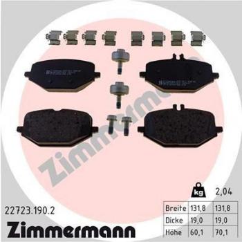 Zimmermann Premium Disc Brake Pad Set 22723.190.2