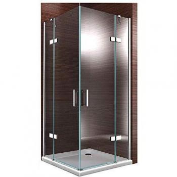 8 mm Nano‑Echtglas Bernstein‑Eckdusche DX407 – 100 cm