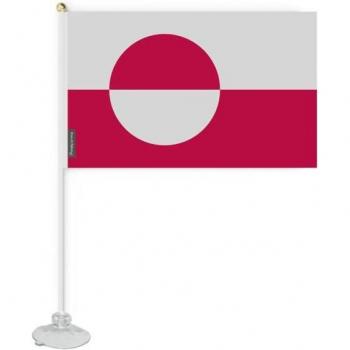 Mini drapeau du Groenland 20x30cm avec ventouse