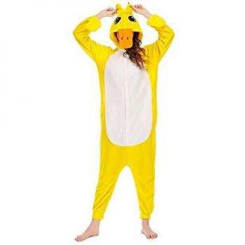 Costume Pigiama Animale One-Piece Cosplay Tuta Giallo XL