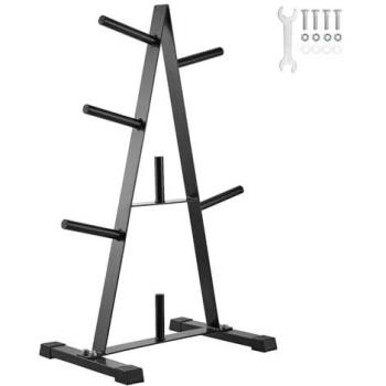 PowerTree 500‑lb Home Gym Rack – Black