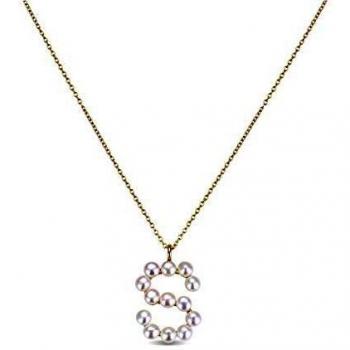 COLLAR LUXENTER INICIAL S CON BAÑO DE ORO