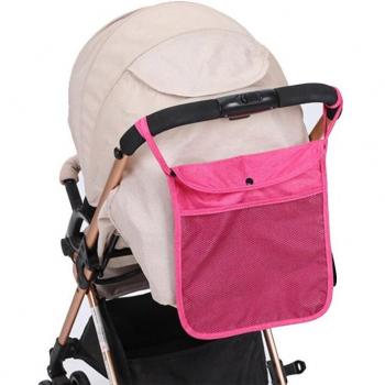 Sac de rangement pour poussette avec poche et chariot