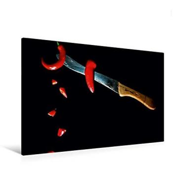 Stilvolle Gemüse-Leinwand 120 × 80 cm – Chili Peppers im HD-Format