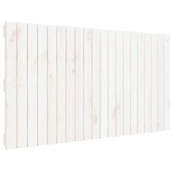 Cabecero de Dormitorio Madera Maciza Blanco 127,5 x 3 x 60 cm