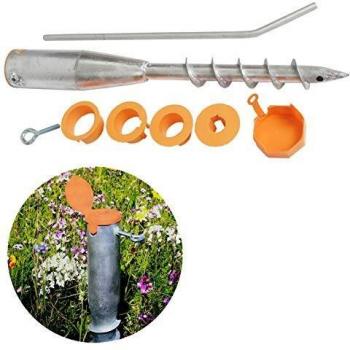 Einschraubhülse rund verzinkt für Bodendübel 25-64 mm