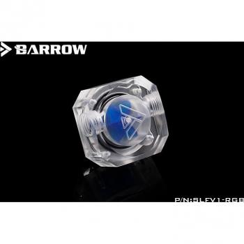 Barrow SLFV1-RGB – débitmètre d'eau acrylique avec éclairage LRC2.0 (5v 3 broches) et lames multicolores