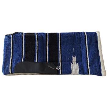 Sottosella Blu Panna “Navajo” – Design Aperto con Rinforzi in Pelle
