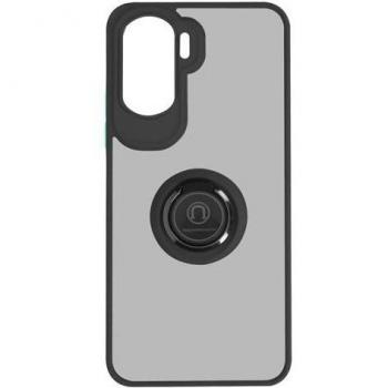 Coque Style AVIZAR Honor 90 Lite – Élégante Bague Métallique + Support Vidéo Noir